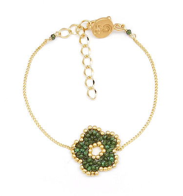 Pulsera 1 nomeolvides dorado.